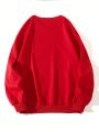 Plus Size Round Neck Long Sleeve Sweatshirt