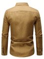 Manfinity Men's Leisure Slim Fit Long Sleeve Shirt