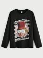 Willy Wonka and the Chocolate Factory X SHEIN Men Letter & Figure Graphic Tee