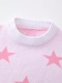 Little Girls' Star Pattern Sweater