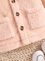 Baby Girl 3D Ears Design Hooded Coat