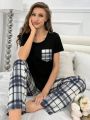 Women's Plaid Pajama Set