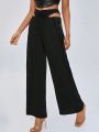 KADRDN Cut Out Waist Wide Leg Pants