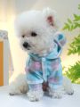 1pc Pet Clothes For Medium And Small Dogs Soft & Comfortable Teddy Bear Hooded Shirt Pet Coat & Jacket