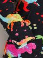 SHEIN Baby Boy Dinosaur Print PJ Set