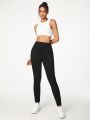 GIOIA TANG Solid Color Women'S Leggings