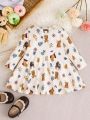 Baby Girls' Cute Christmas Pattern Dress