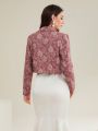 Women'S Jacquard Blazer