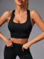 Running Seamless Yoga Workout Back Closure Sports Bra