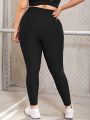 Yoga Basic Plus V Cut Waistband Sports Leggings