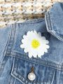 Toddler Girls' Denim Jacket With Patchwork And Fringe Hem