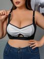 Plus Size Women's Hollow Out Bustier