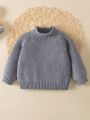 Baby Mock Neck Raglan Sleeve Sweater