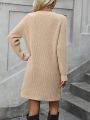 Women's Raglan Sleeve Sweater Dress