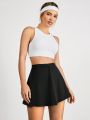 SHEIN VARSITIE Sports TENNIS Basic V Waist  With SKIRT