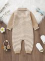 Infant Button Front Sweater Jumpsuit