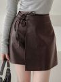 DAZY Women's Brown A-line Skirt