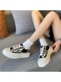 Women's Canvas Shoes For Autumn And Four Seasons With Thick Soles, Fashionable Sports Shoes For Outdoor Activities And Daily Wear