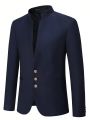 Manfinity Mode Men Solid Single Breasted Blazer