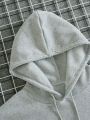 Men'S Antlers Printed Fleece Lined Hoodie For Winter