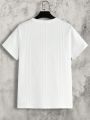 Manfinity Sporsity Men's Knitted Round Neck Short Sleeve T-Shirt