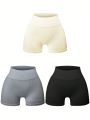 Yoga Basic Solid Color Sports Shorts