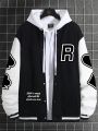 Manfinity RSRT Loose Fit Men's Poker Printed Baseball Jacket Without Hood