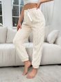 Tie Front Flannelette Lounge Pants