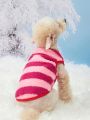 PETSIN 1pc Striped Print Pet Coat