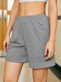 Ladies' Elastic Waist Sports Shorts