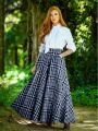 Plus Size Plaid Skirt