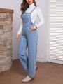 Women's Denim Overalls Jumpsuit