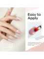 modelones Poly Nail Extension Gel Set, 6 Colors Nude Gray Pink Classic Collection Poly Nail Gel Summer Colors Nail Gel Popular Nail Art Design at Home for Women