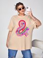 PRANAV BHARDWAJ Plus Graphic Print Drop Shoulder Tee