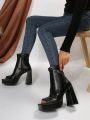 New Arrival Spring & Autumn Fashionable Single Ankle Boots For Daily Wear