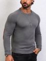 Manfinity Men Contrast Panel Raglan Sleeve Sweater