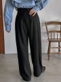 FRIFUL Women's Pleated Long Pants