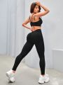 Yoga Basic Women's Solid Color Casual Sports Suit
