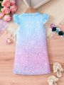 Little Girls' Lovely Unicorn Pattern Dress