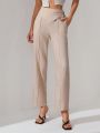 GOUGHS GRACES Womens Double Buckle Detail Pants