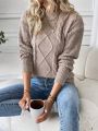 SHEIN Essnce Women's Oversized Drop Shoulder Sweater