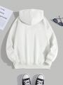 Women's Letter Print Drawstring Hoodie Sweatshirt