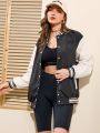 Women's Colorblock Baseball Jacket