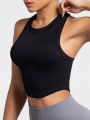 Yoga Basic Women's Solid Color Round Neck Vest