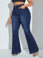Plus Size Women's Flared Jeans