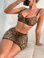 Wild Ladies' Leopard Print Sexy Lingerie Set