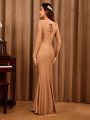 Sweetheart Neck Ruched Mermaid Hem Bustier Bridesmaid Dress