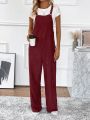 Women's Striped Overall Jumpsuit