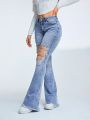 Distressed Flared Jeans