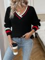 SHEIN Frenchy Fashionable Women's Striped Sweater